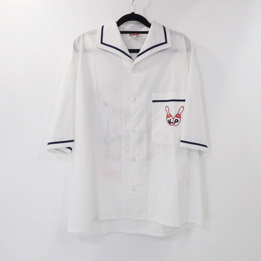 【中古】KENZO | ケンゾー BOWLING ELEPHANT HAWAIAN SHIRT 半袖シャツ FD55CH1135DE ホワイト サイズ:S