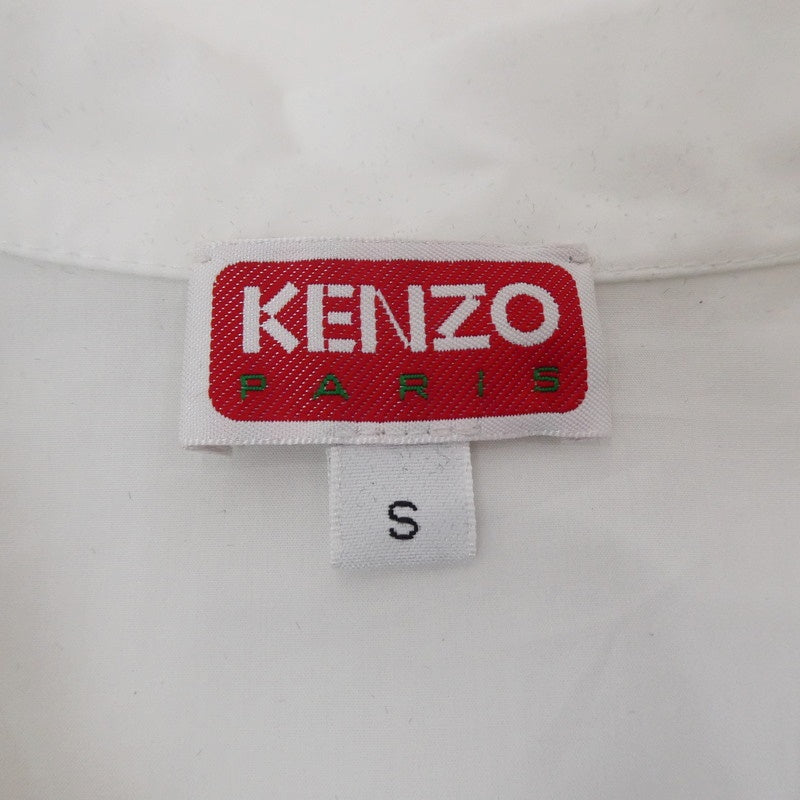 【中古】KENZO | ケンゾー BOWLING ELEPHANT HAWAIAN SHIRT 半袖シャツ FD55CH1135DE ホワイト サイズ:S