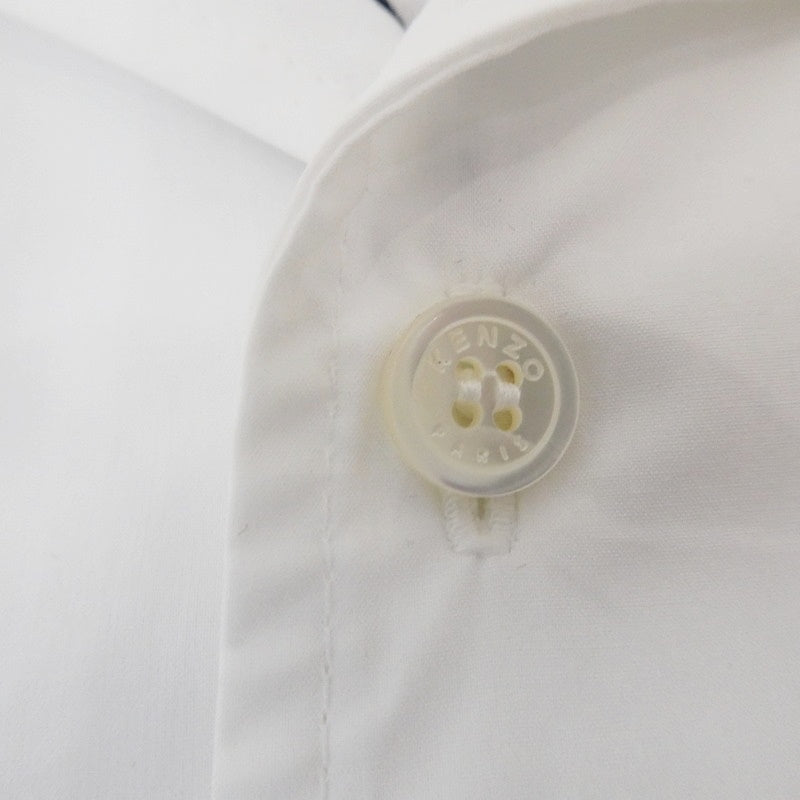 【中古】KENZO | ケンゾー BOWLING ELEPHANT HAWAIAN SHIRT 半袖シャツ FD55CH1135DE ホワイト サイズ:S