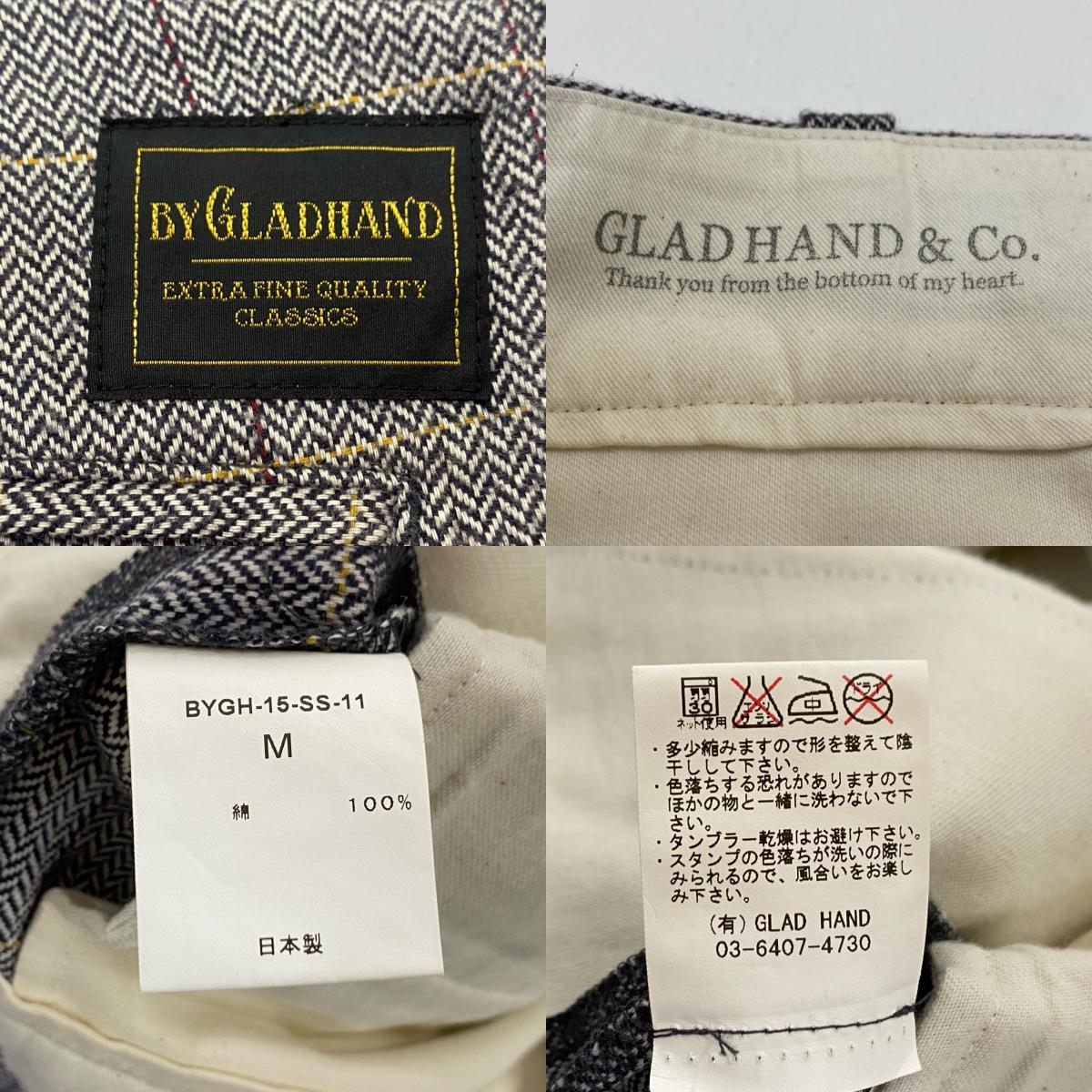 【中古】GLAD HAND | グラッドハンド ショートパンツ BYGH-15-SS-11 チェック サイズ:M
