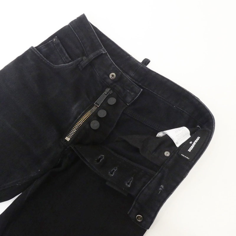 【中古】DSQUARED2 | ディースクエアード SKATER JEAN デニムパンツ S74LB0402 ブラック サイズ:46