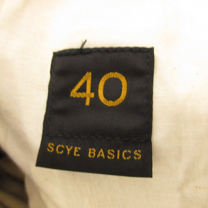 【中古】Scye | サイ YARN EVENNESS CHINO WIDE SHORTS ショートパンツ 5116-81752 ベージュ サイズ:40