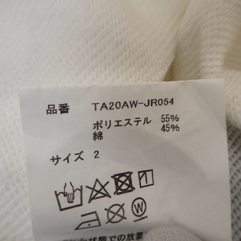 【中古】TAAKK | ターク what lies beneath スウェット TA20AW-JR054 ホワイト サイズ:2