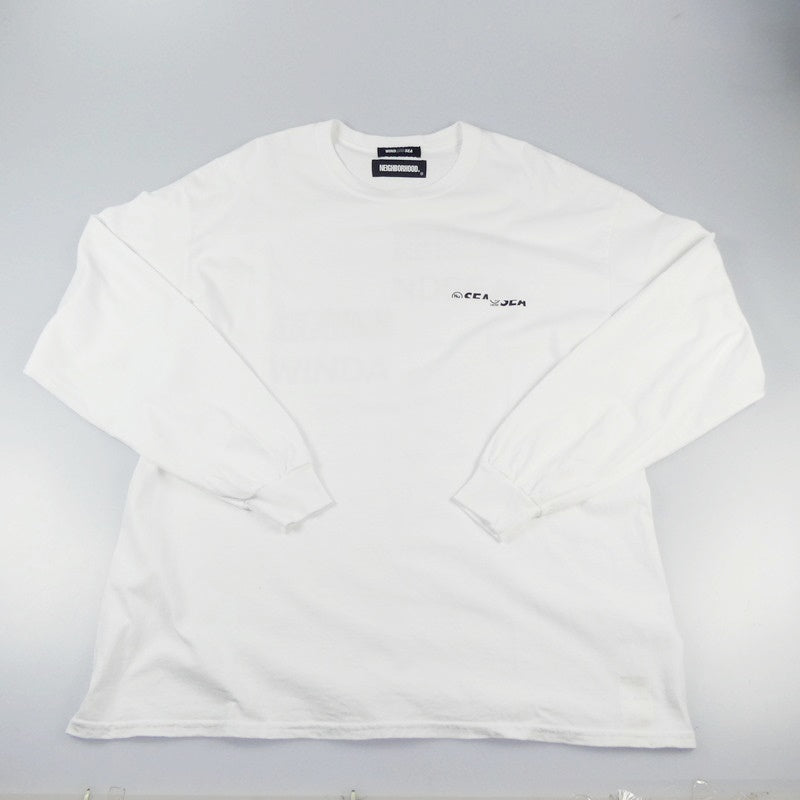 【中古】NEIGHBORHOOD | ネイバーフッド NHWDS-2/C-TEE 長袖Tシャツ 211ELWSN-LTM02S ホワイト サイズ:XL