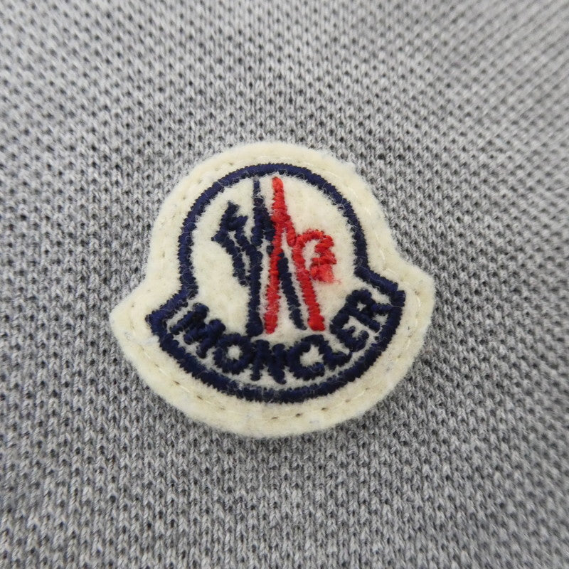 【中古】MONCLER | モンクレール MAGLIA POLO MANICA ポロシャツ 8A70300 グレー サイズ:L