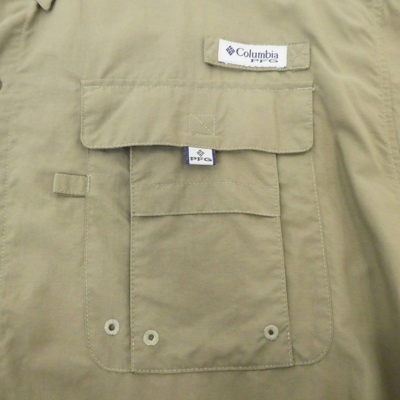 【中古】Columbia | コロンビア BAHAMA II S/S SHIRT 半袖シャツ FM7047 カーキ サイズ:L