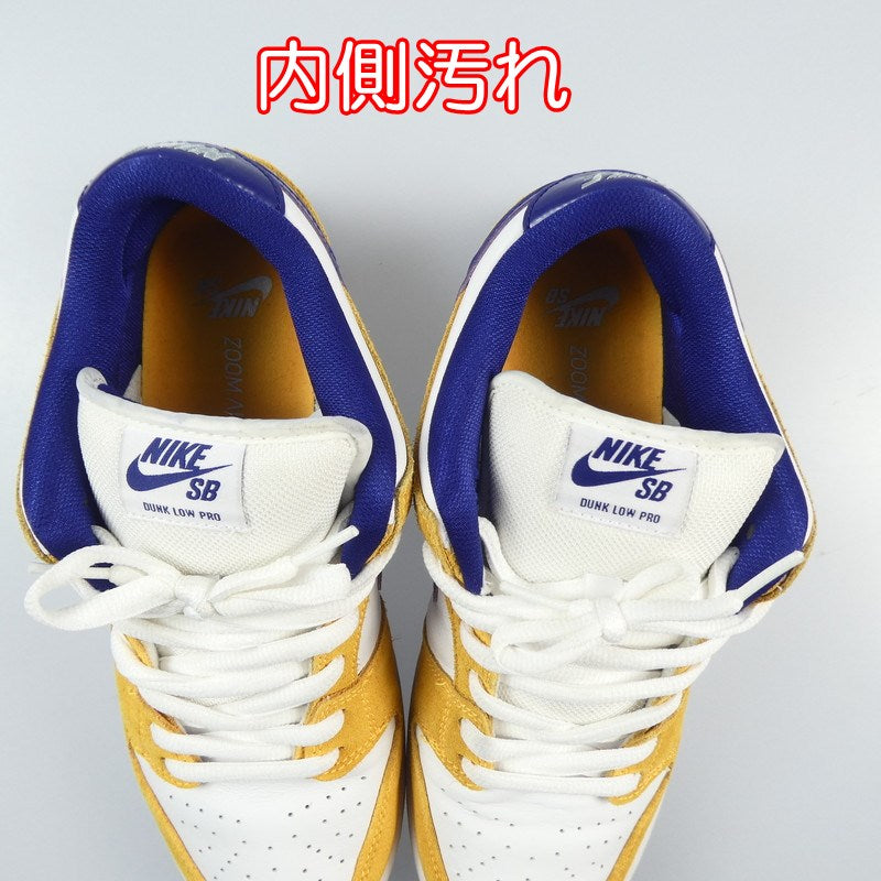 【中古】NIKE | ナイキ SB DUNK LOW PRO スニーカー BQ6817-800 26.5cm イエロー