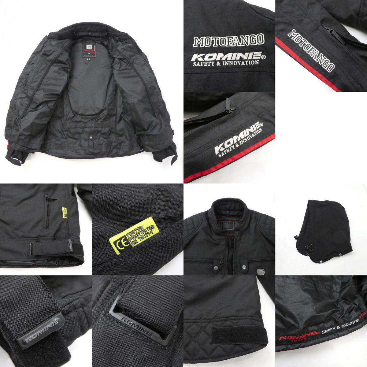 【中古】 プロテクトウインターパーカ ライダースジャケット JK-614 ブラック サイズ:XL