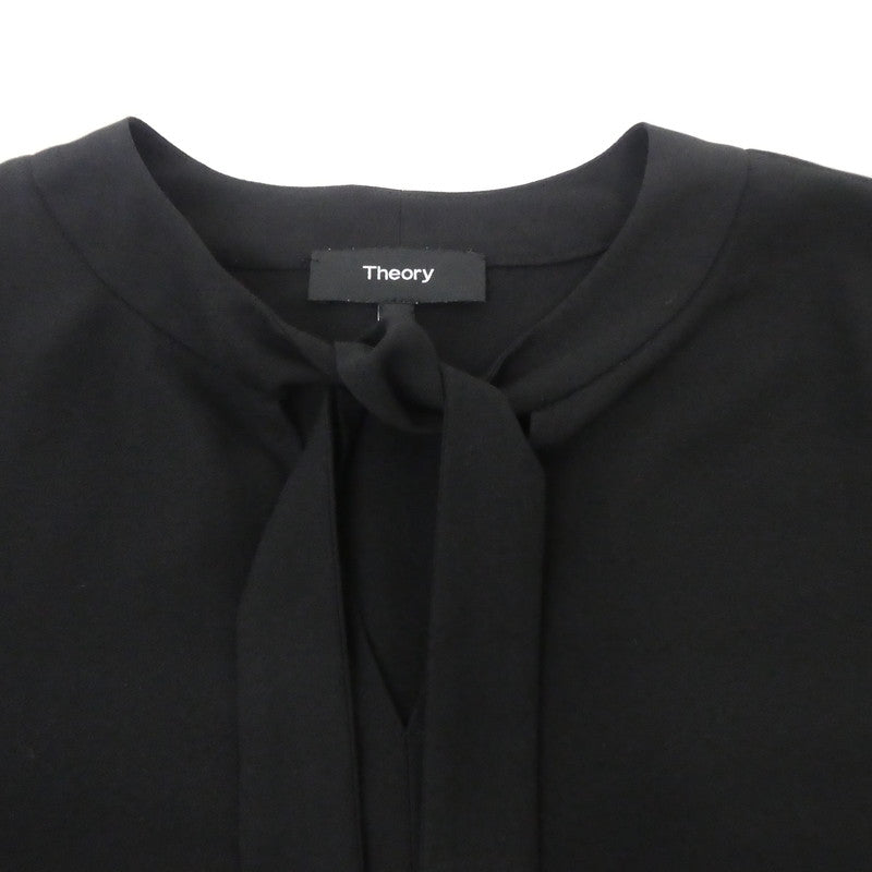 【中古】theory | セオリー ウォッシャブルボウタイブラウス その他トップス 10-0108201 ブラック