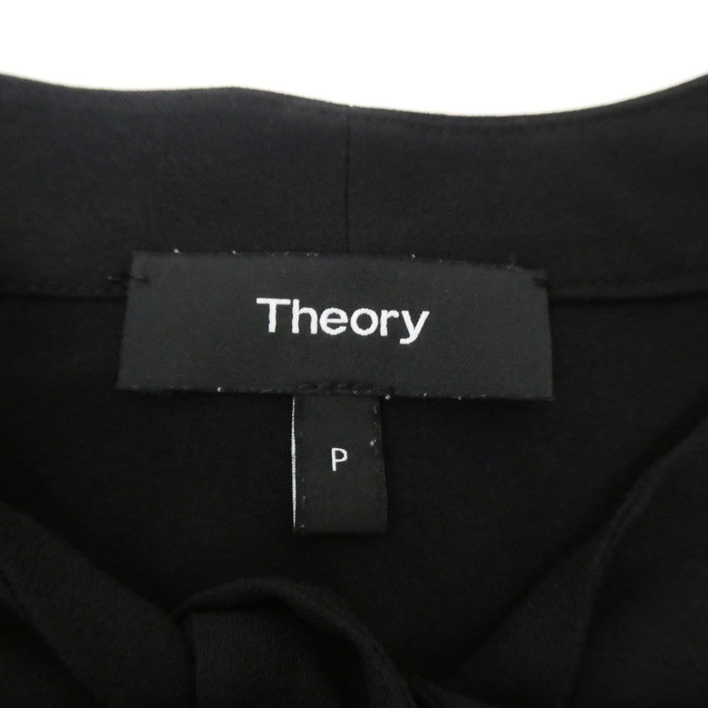 【中古】theory | セオリー ウォッシャブルボウタイブラウス その他トップス 10-0108201 ブラック