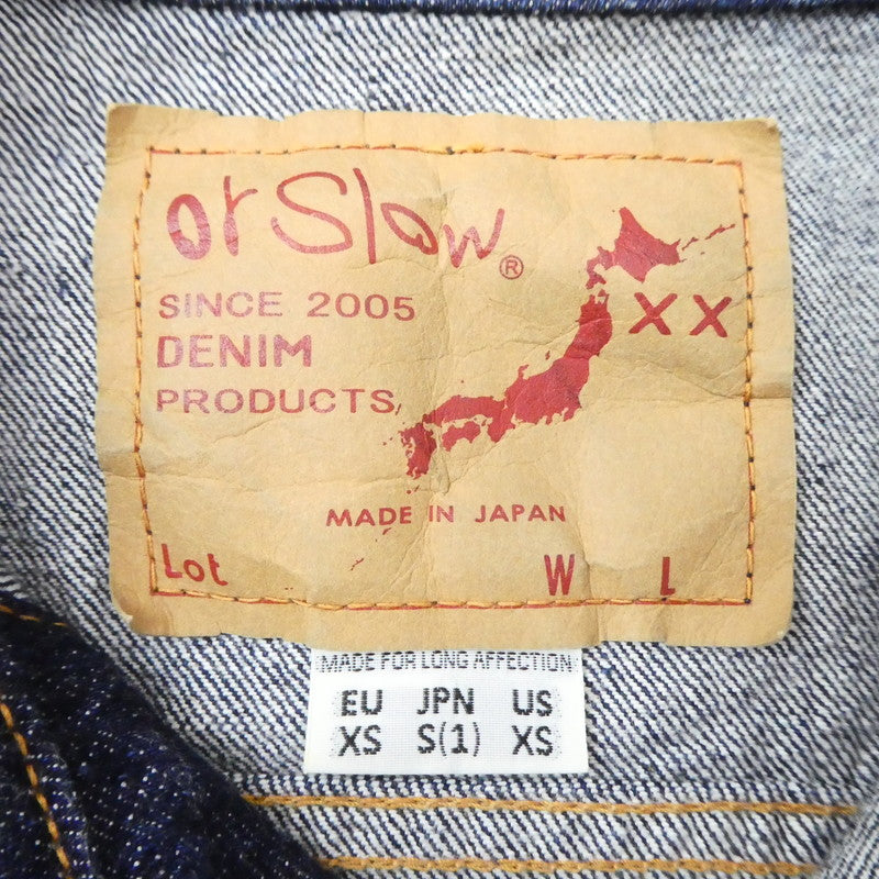 【中古】orSlow | オアスロウ 3RD TYPE 60'S DENIM JACKET デニム サイズ:S