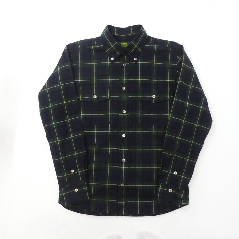 【中古】 ブラックウォッチボタンダウンシャツ 長袖シャツ サイズ:S