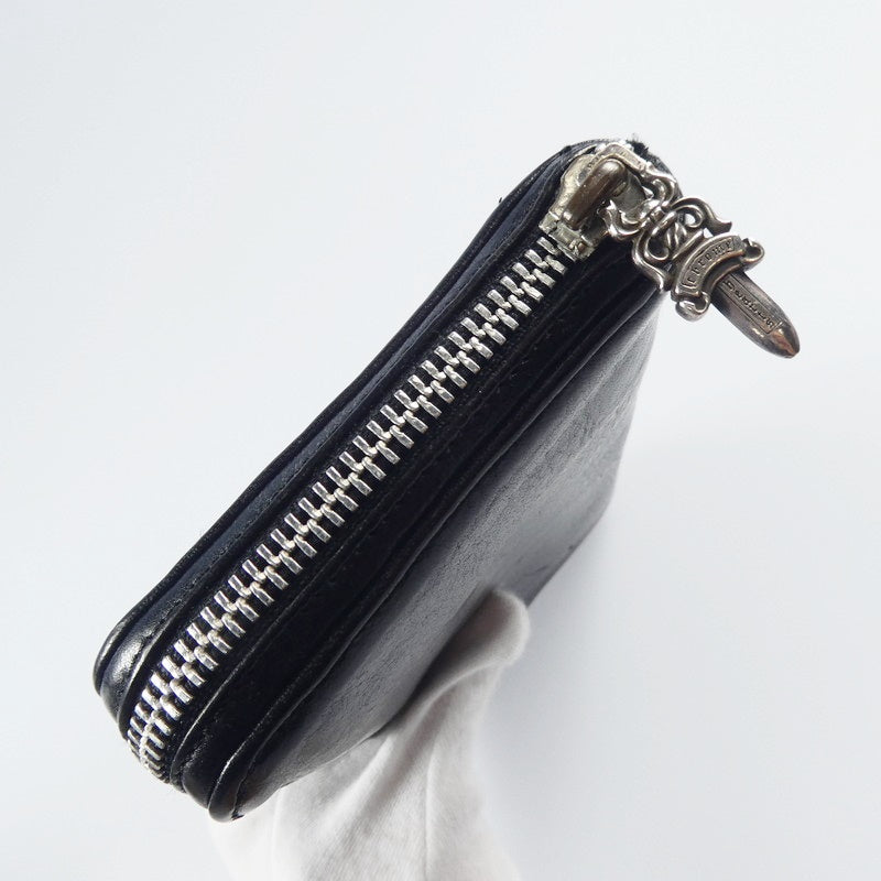 【中古】CHROME HEARTS | クロムハーツ REC F ZIP 長財布 ブラック