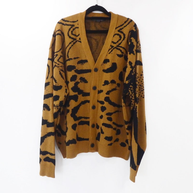 【中古】BAL | バル JACQUARD RAMIE CARDIGAN カーディガン ブラウン サイズ:XL