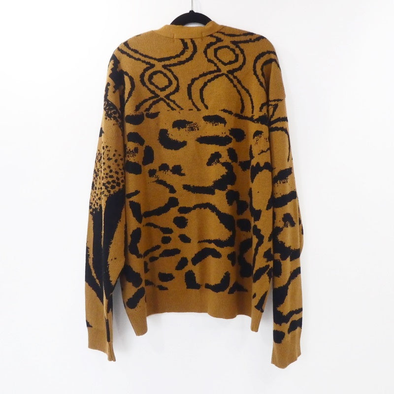 【中古】BAL | バル JACQUARD RAMIE CARDIGAN カーディガン ブラウン サイズ:XL
