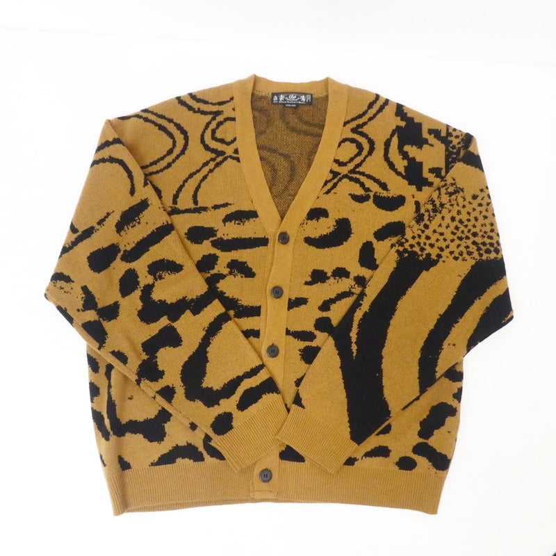 【中古】BAL | バル JACQUARD RAMIE CARDIGAN カーディガン ブラウン サイズ:XL
