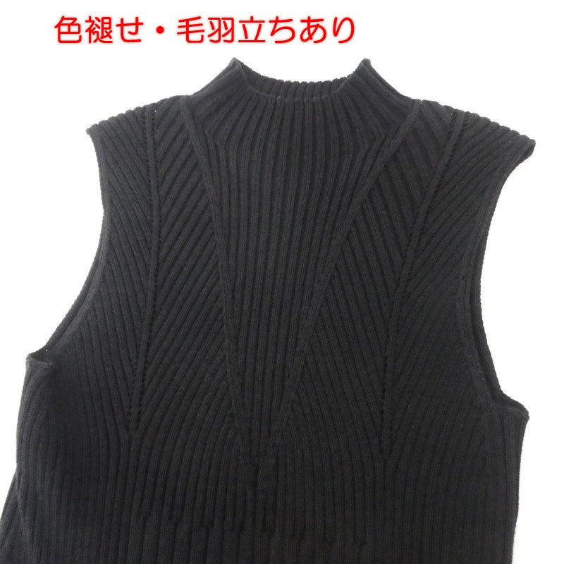 【中古】FRAY I.D | フレイアイディー ワイドリブホールワンピース ワンピース FWNO221514 ブラック
