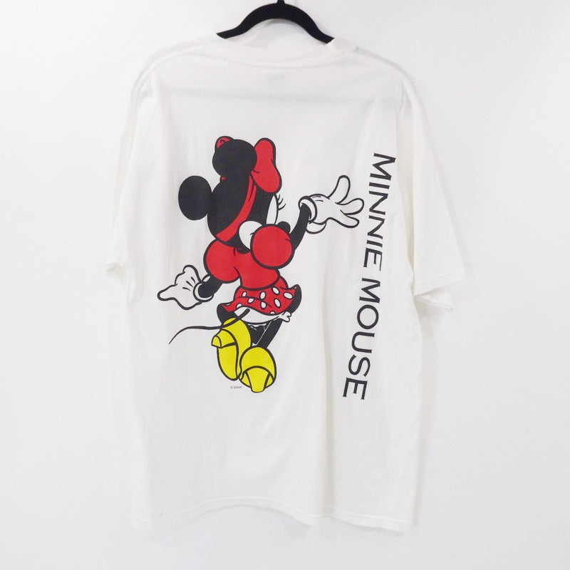 【中古】Hanes | ヘインズ ミニー・マウス 半袖Tシャツ ホワイト サイズ:XL