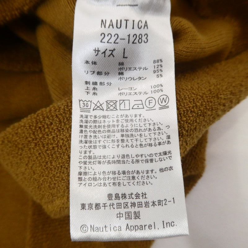 【中古】NAUTICA | ノーティカ Pile Pocket 半袖Tシャツ 222-1283 キャメル サイズ:L