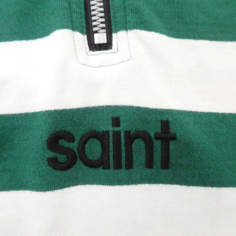【中古】SAINT MICHAEL | セントマイケルセイントマイケル SA_RUGGER SH/BORDER ポロシャツ SM-YS8-0000-C-40 サイズ:M