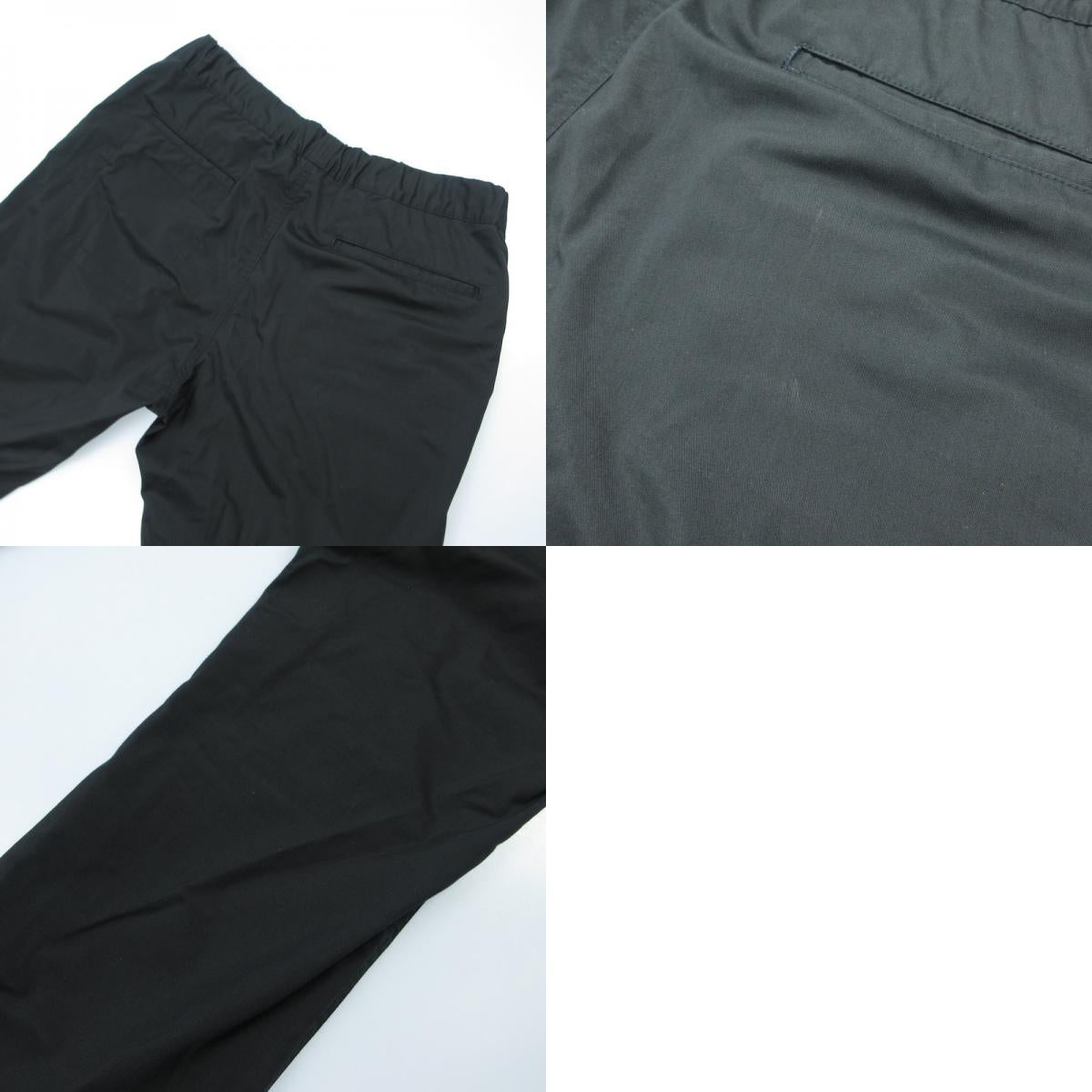 【中古】uniform experiment | ユニフォームエクスペリメント STRETCH GABARDINE SLIM FIT SLACKS その他ボトムス UE-170038 ブラック サイズ:2