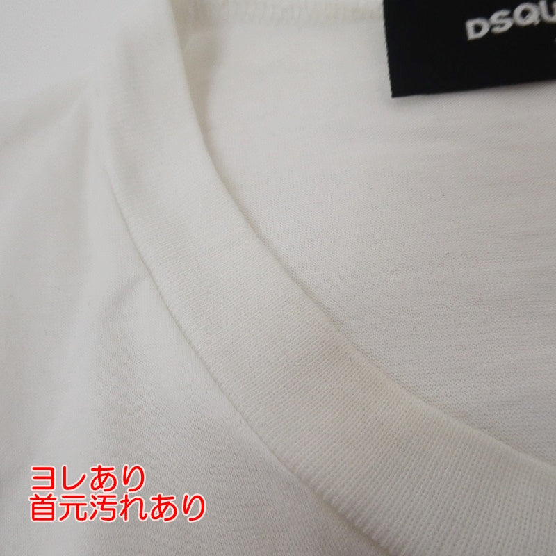 【中古】DSQUARED2 | ディースクエアード 半袖Tシャツ S74GD0652 ホワイト サイズ:XS