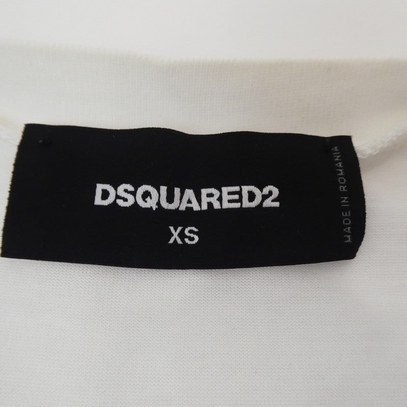 【中古】DSQUARED2 | ディースクエアード 半袖Tシャツ S74GD0652 ホワイト サイズ:XS