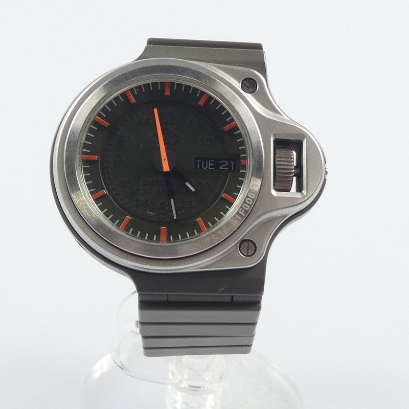 【中古】CABANE de ZUCCa | カバンドズッカ DASHBOARD 腕時計 7S36-0250 ×SEIKO 日差+50秒前後 カーキ