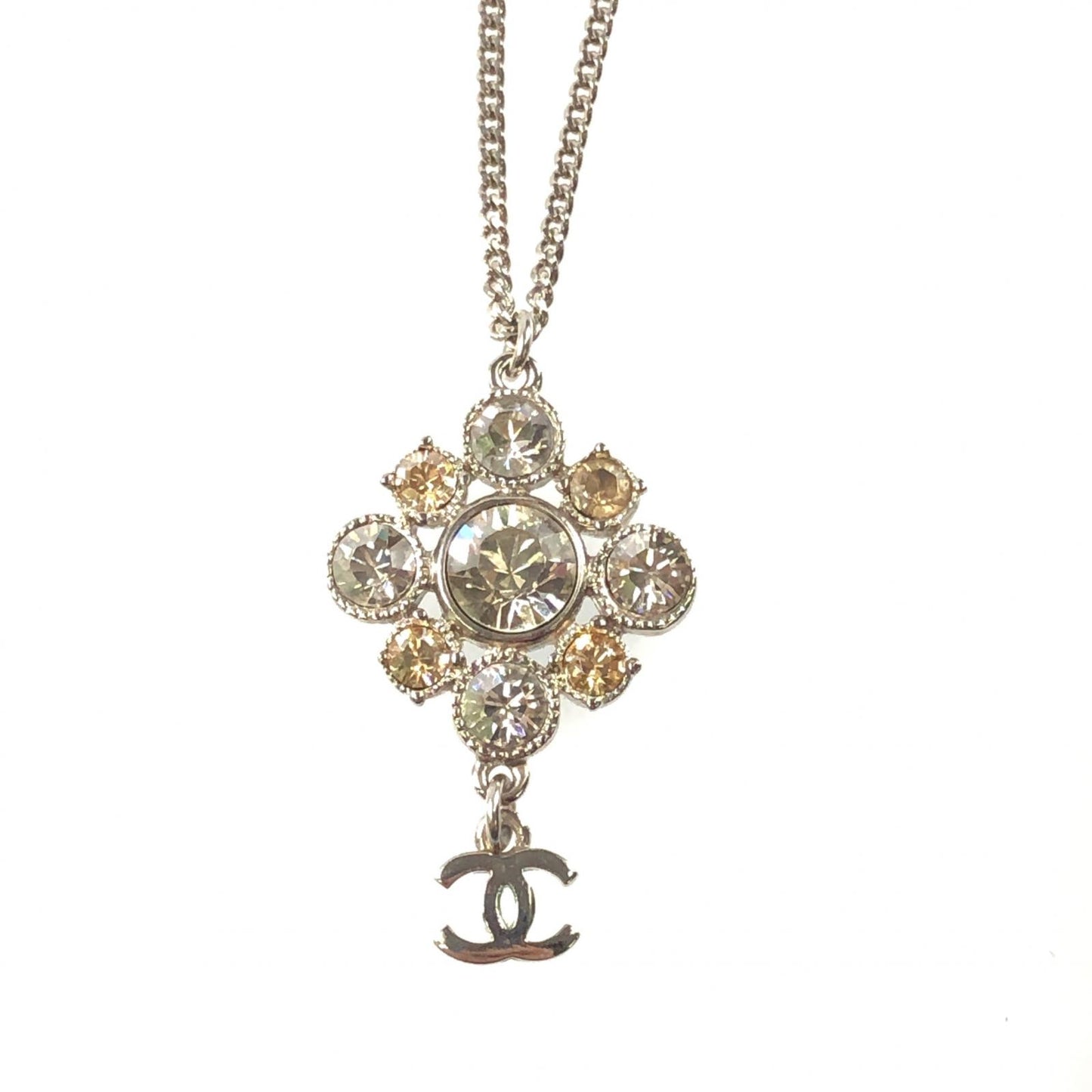 【中古】CHANEL | シャネル クリスタルフラワー ネックレス A37251