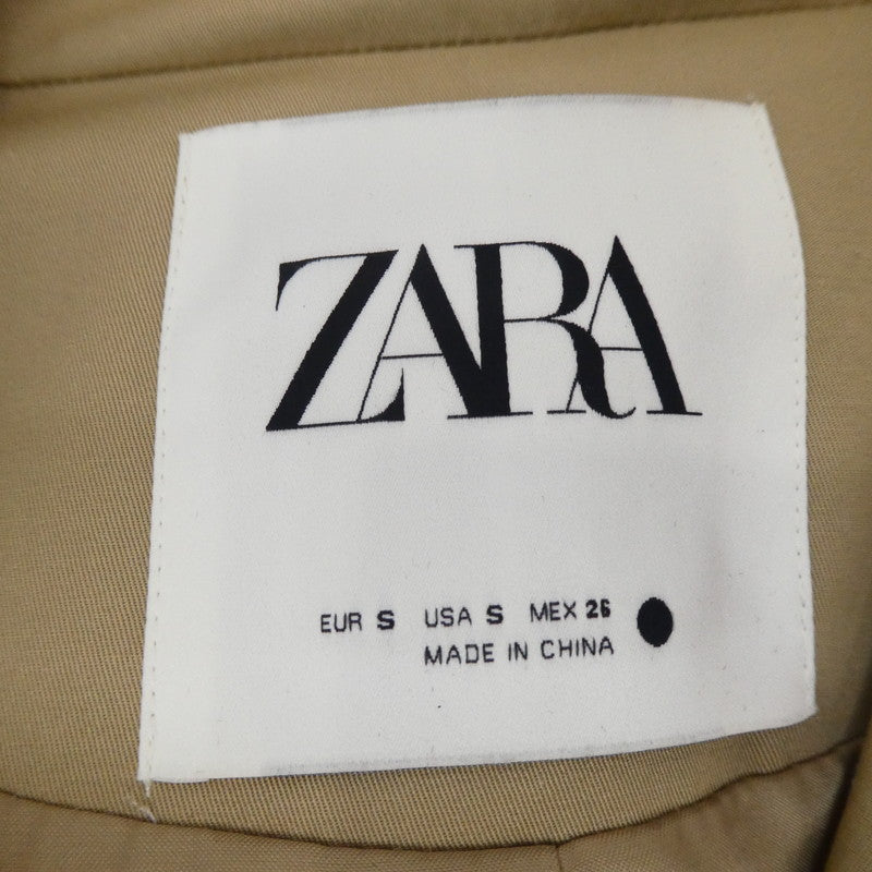 【中古】ZARA | ザラ ウォーターレペレントプリーツ トレンチコート ベージュ サイズ:S