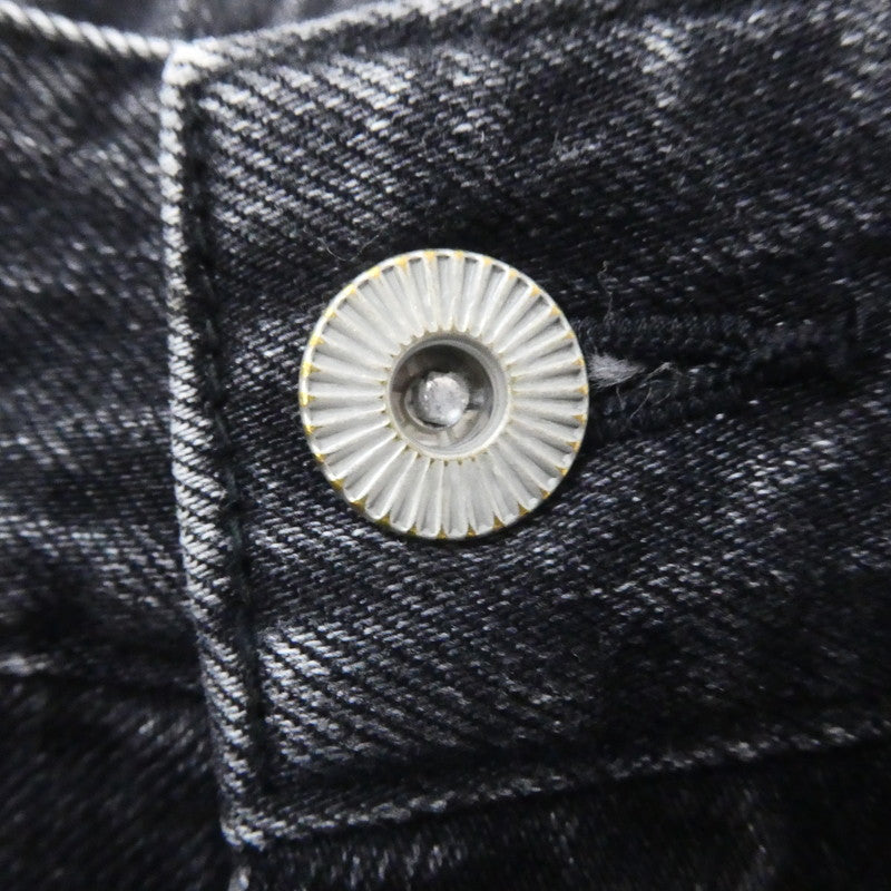 【中古】Steven Alan | スティーブンアラン 12OZ DENIM WIDE TAPERED PANTS デニムパンツ 8214-243-0594 ブラック サイズ:S