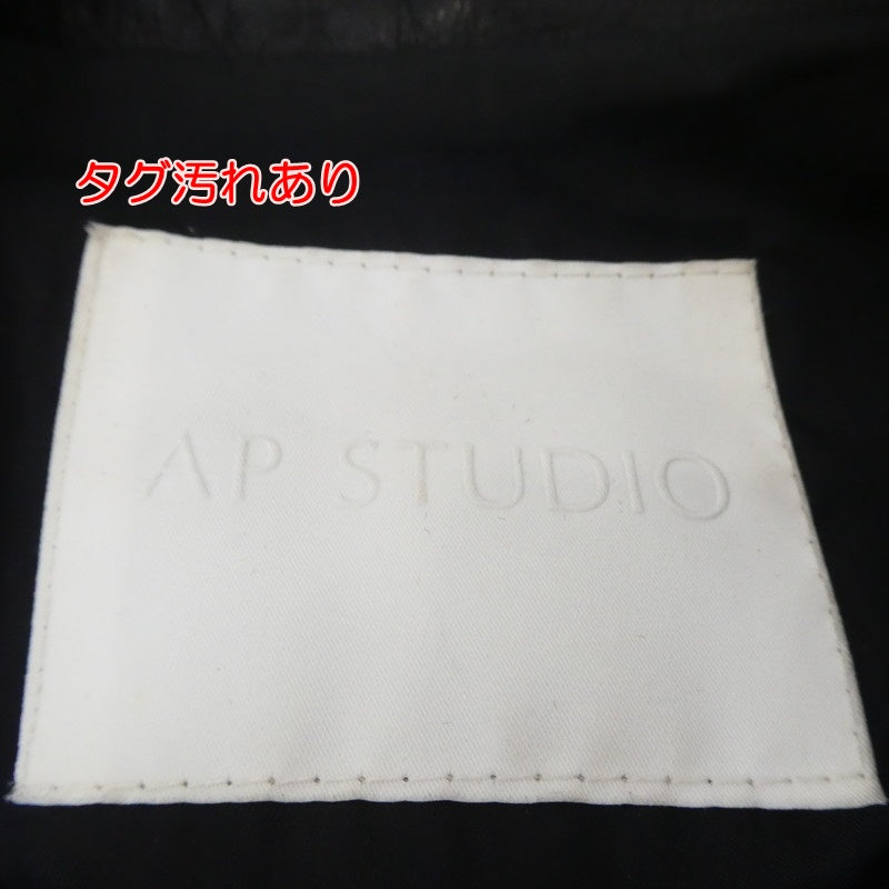 【中古】 ダブルレザーライダースジャケット レザー 16-010-586-8010-3-0 ブラック