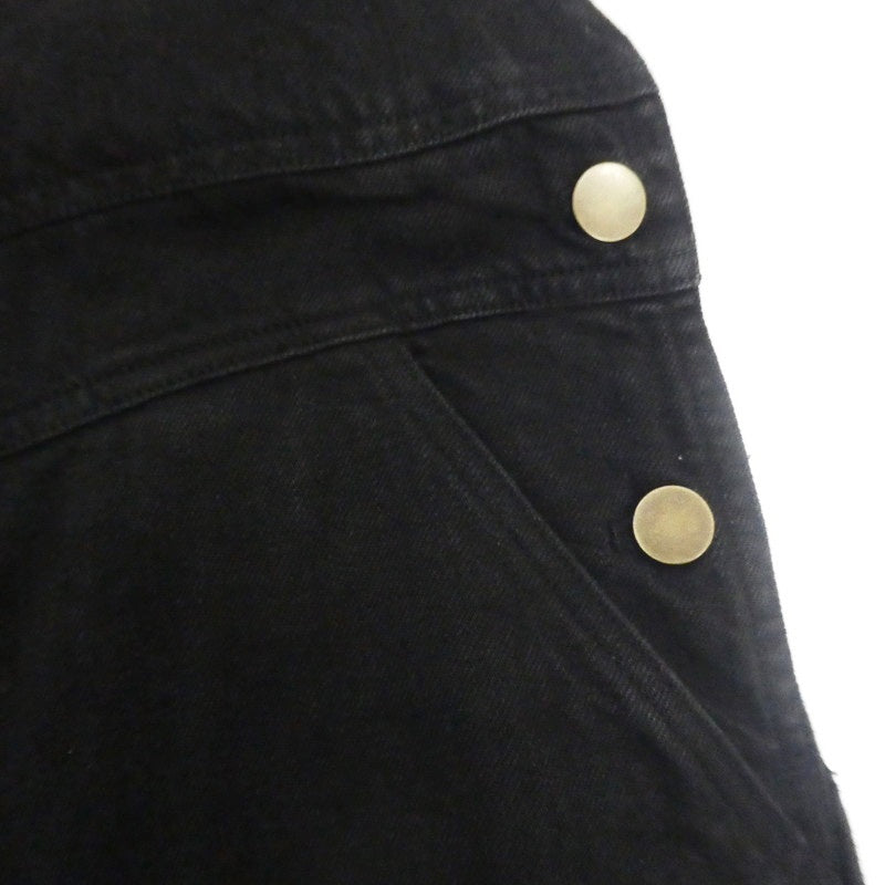 【中古】nest Robe | ネストローブ リネンオーバーオール オーバーオール 01163-1051 ブラック