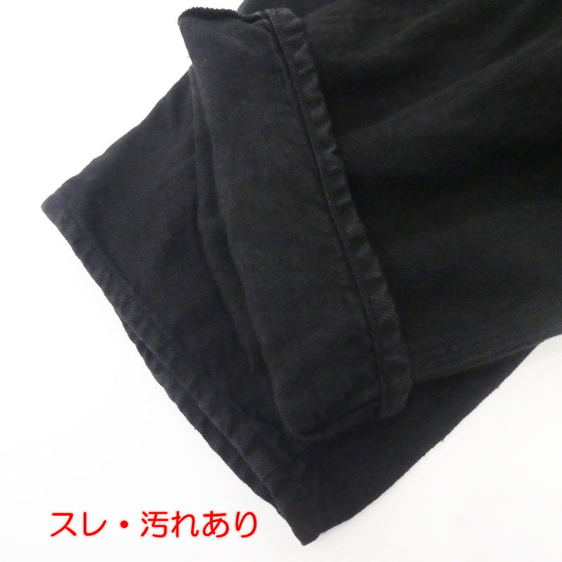 【中古】nest Robe | ネストローブ リネンオーバーオール オーバーオール 01163-1051 ブラック