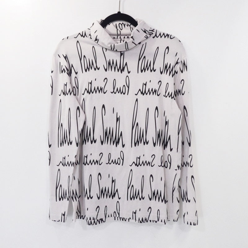 【中古】Paul Smith | ポール・スミス ロゴプリントロールネックカットソー カットソー 203525 397U サイズ:S