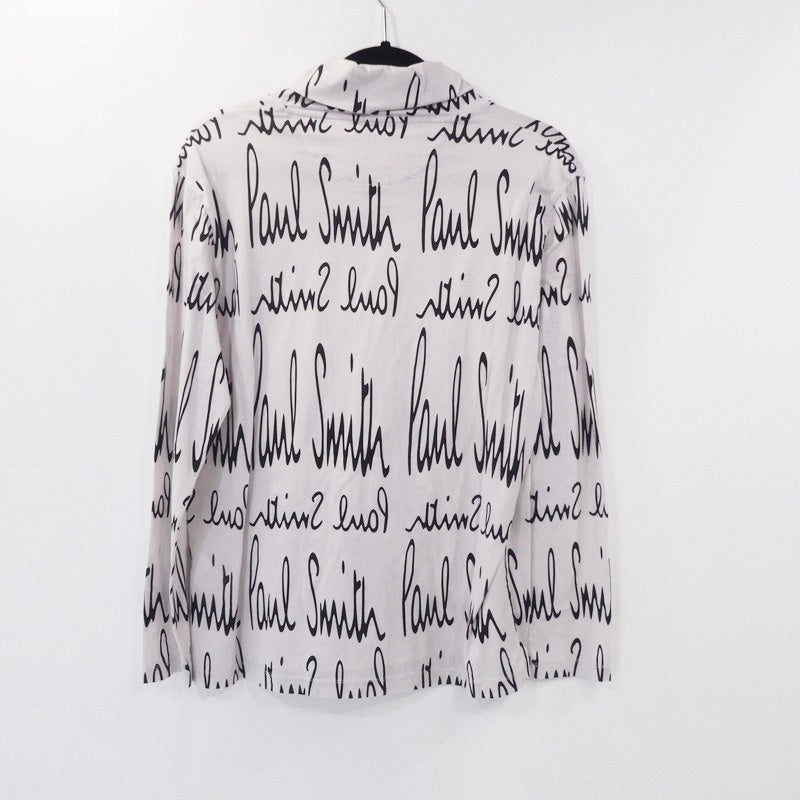 【中古】Paul Smith | ポール・スミス ロゴプリントロールネックカットソー カットソー 203525 397U サイズ:S