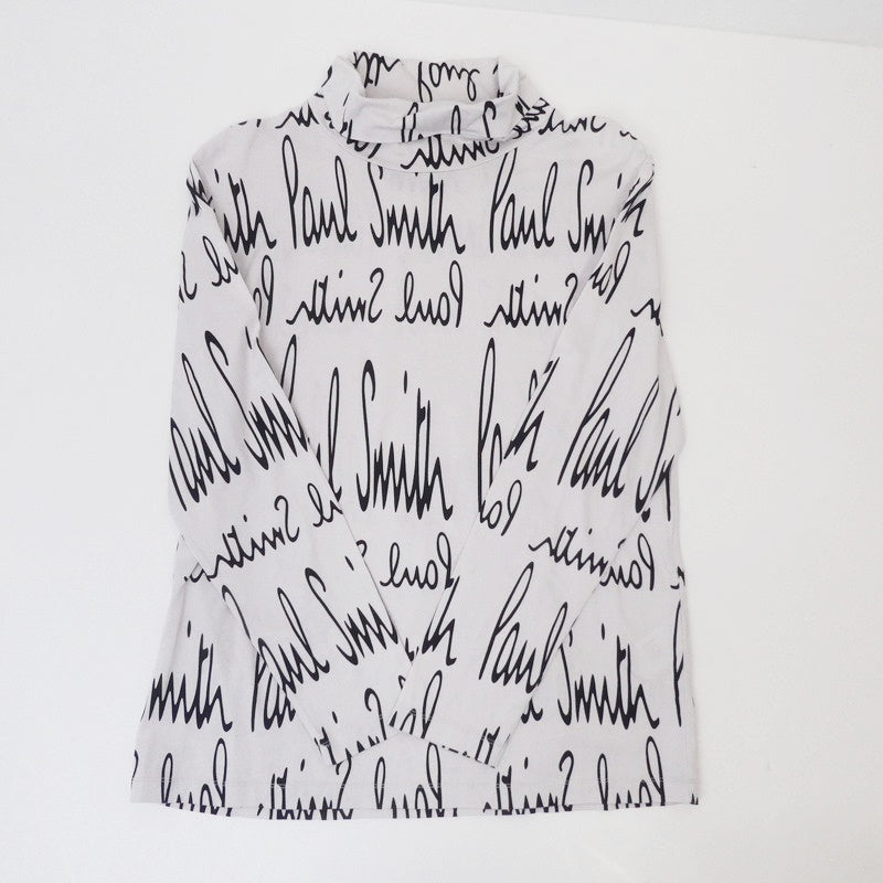 【中古】Paul Smith | ポール・スミス ロゴプリントロールネックカットソー カットソー 203525 397U サイズ:S