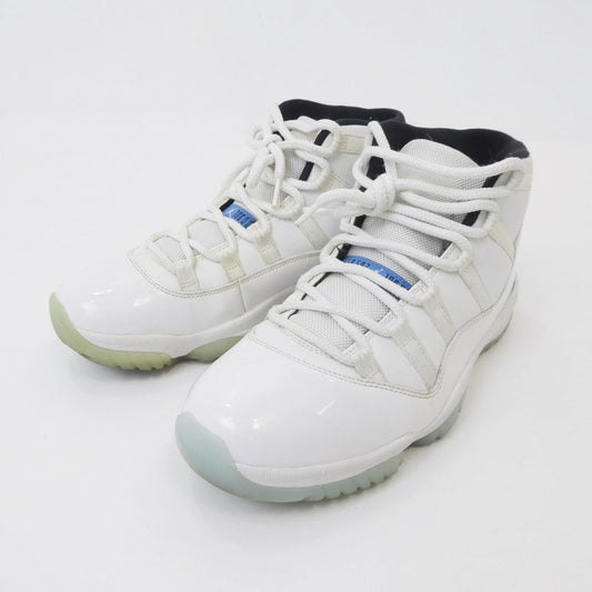 【中古】NIKE | ナイキ AIR JORDAN 11 RETRO LEGEND BLUE (2014) スニーカー 378037-117 ホワイト 27cm