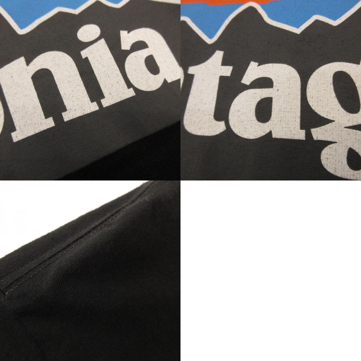 【中古】patagonia | パタゴニア P-6 LOGO RESPONSIBILI-TEE 長袖Tシャツ 38518 ブラック サイズ:M