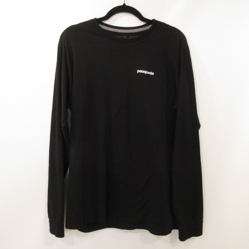 【中古】patagonia | パタゴニア P-6 LOGO RESPONSIBILI-TEE 長袖Tシャツ 38518 ブラック サイズ:M