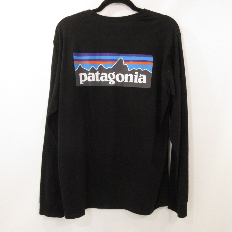 【中古】patagonia | パタゴニア P-6 LOGO RESPONSIBILI-TEE 長袖Tシャツ 38518 ブラック サイズ:M