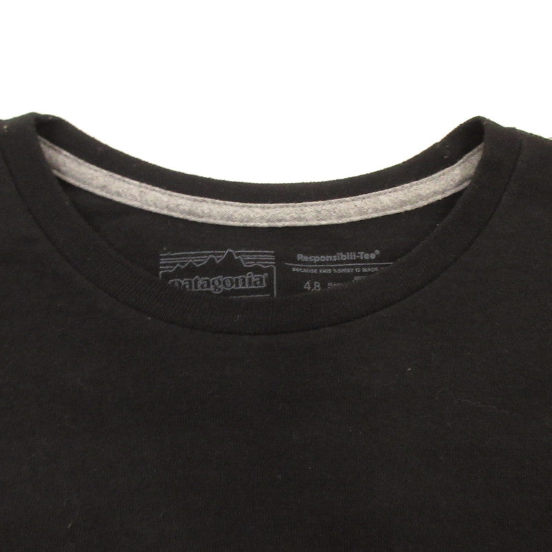 【中古】patagonia | パタゴニア P-6 LOGO RESPONSIBILI-TEE 長袖Tシャツ 38518 ブラック サイズ:M