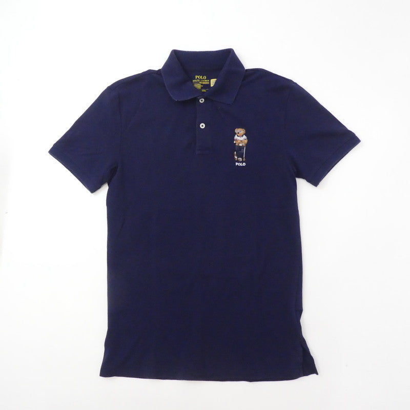 【中古】POLO RALPH LAUREN | ポロ・ラルフローレン GOLF PRO FIT SHORT SLEEVE BEAR PLO SHIRT ポロシャツ ネイビー サイズ:XS