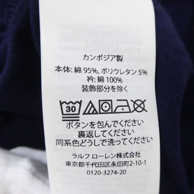 【中古】POLO RALPH LAUREN | ポロ・ラルフローレン GOLF PRO FIT SHORT SLEEVE BEAR PLO SHIRT ポロシャツ ネイビー サイズ:XS