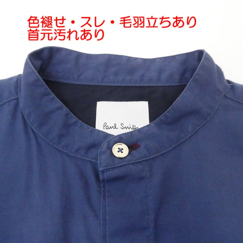 【中古】Paul Smith | ポール・スミス コットンブロードバンドカラーシャツ 長袖シャツ 213330 509T ネイビー サイズ:S
