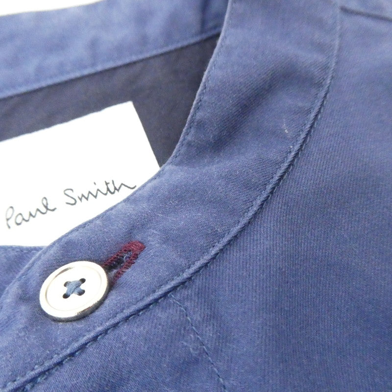 【中古】Paul Smith | ポール・スミス コットンブロードバンドカラーシャツ 長袖シャツ 213330 509T ネイビー サイズ:S