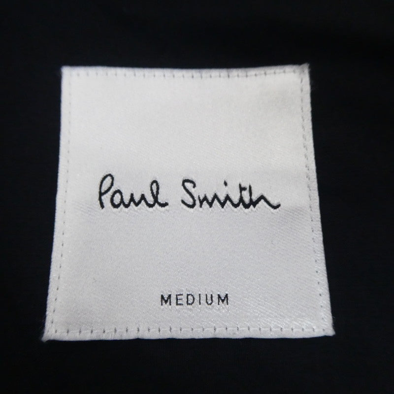 【中古】Paul Smith | ポール・スミス スタンドカラープルオーバーシャツ 長袖シャツ 203304 267U ブラック サイズ:M