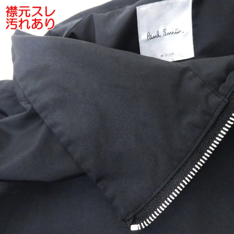 【中古】Paul Smith | ポール・スミス スタンドカラープルオーバーシャツ 長袖シャツ 203304 267U ブラック サイズ:M