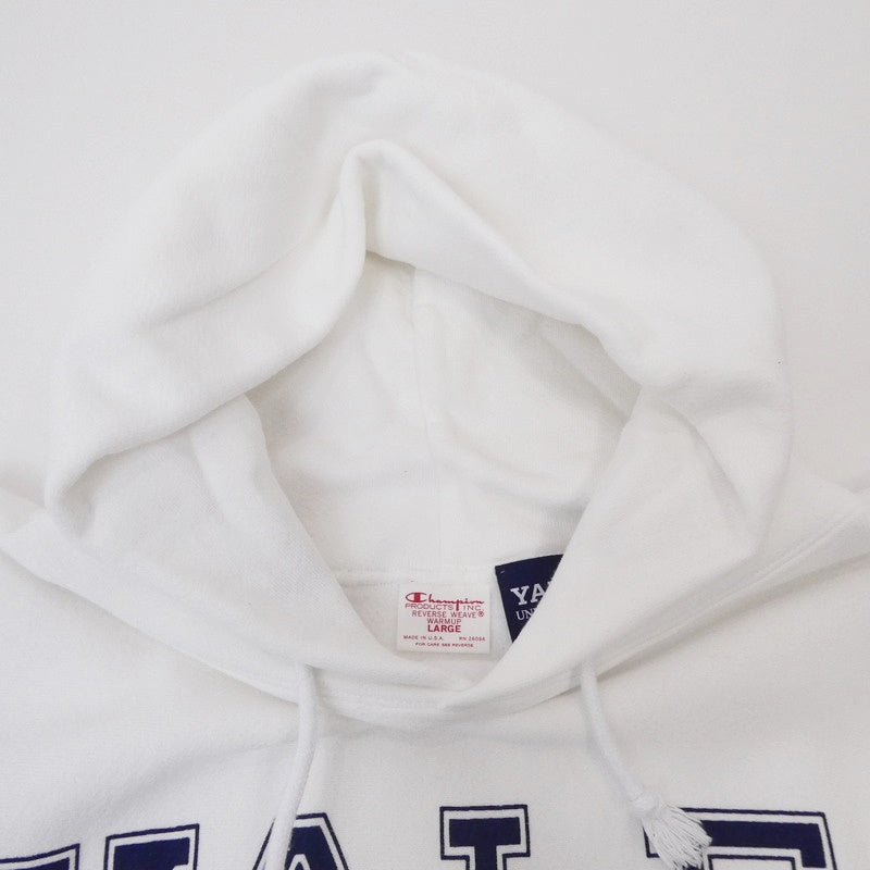 【中古】Champion | チャンピオン REVERSE WEAVE パーカー C5-U101 ホワイト サイズ:L