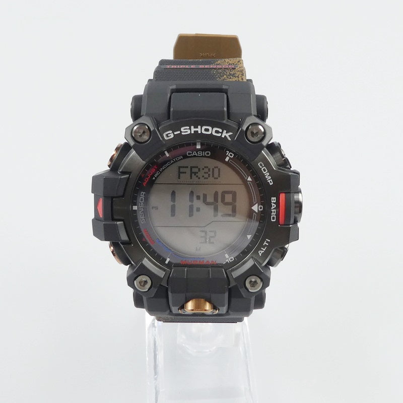 【中古】G-SHOCK | ジーショック MASTER OF G-LAND MUDMAN 腕時計 GW-9500TLC-1ER ブラック